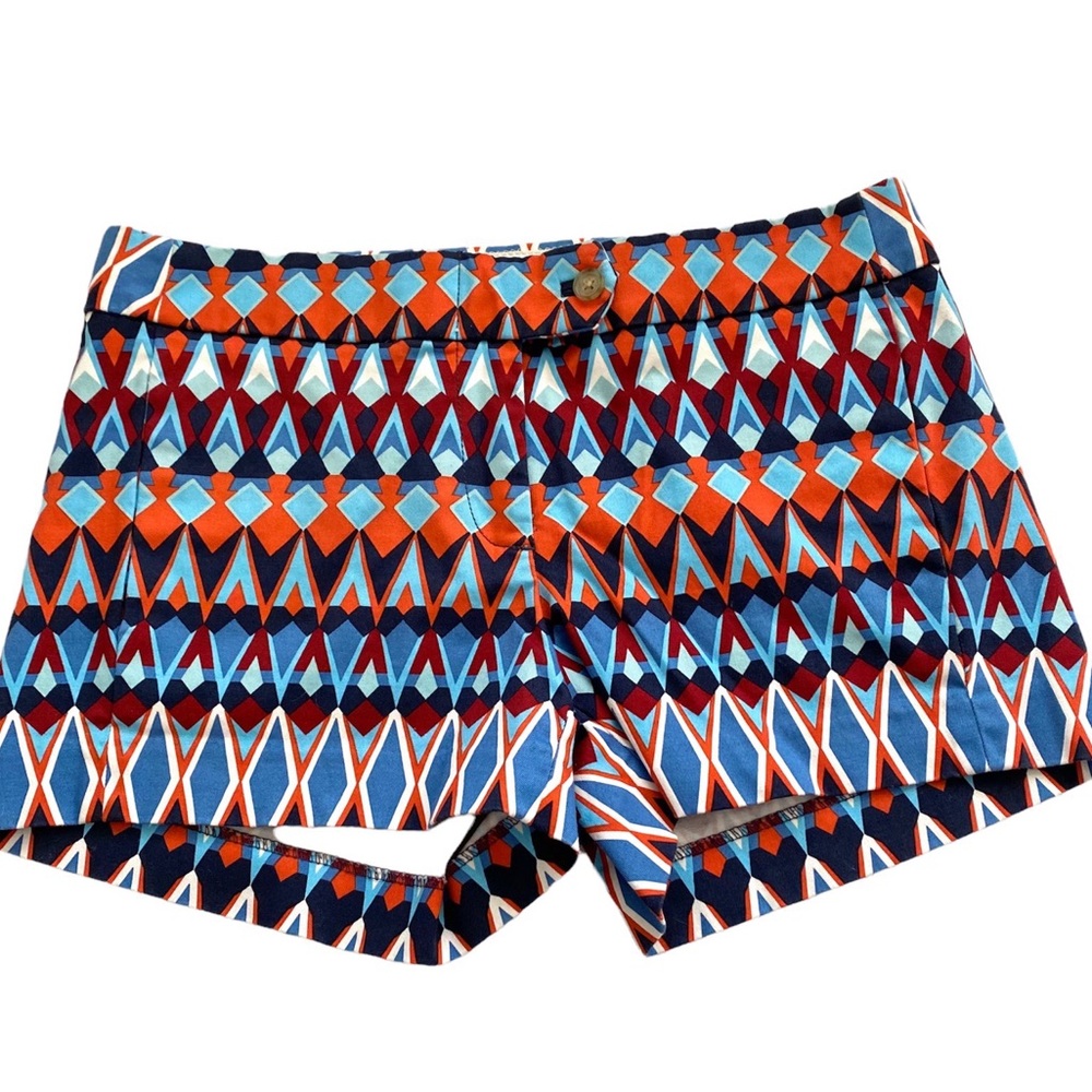J. Crew Geometric Printed Chino City Fit Shorts